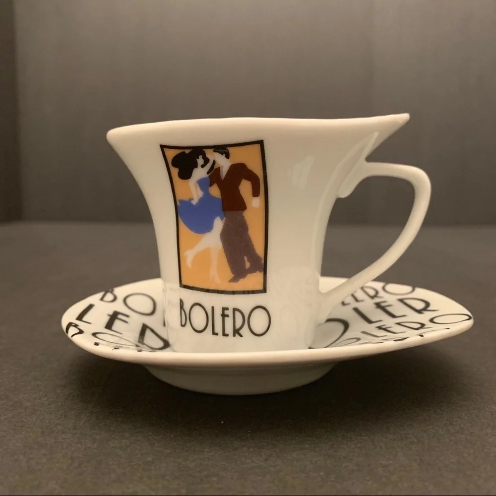 Bijoux Terner set of 4 espresso cups and saucers